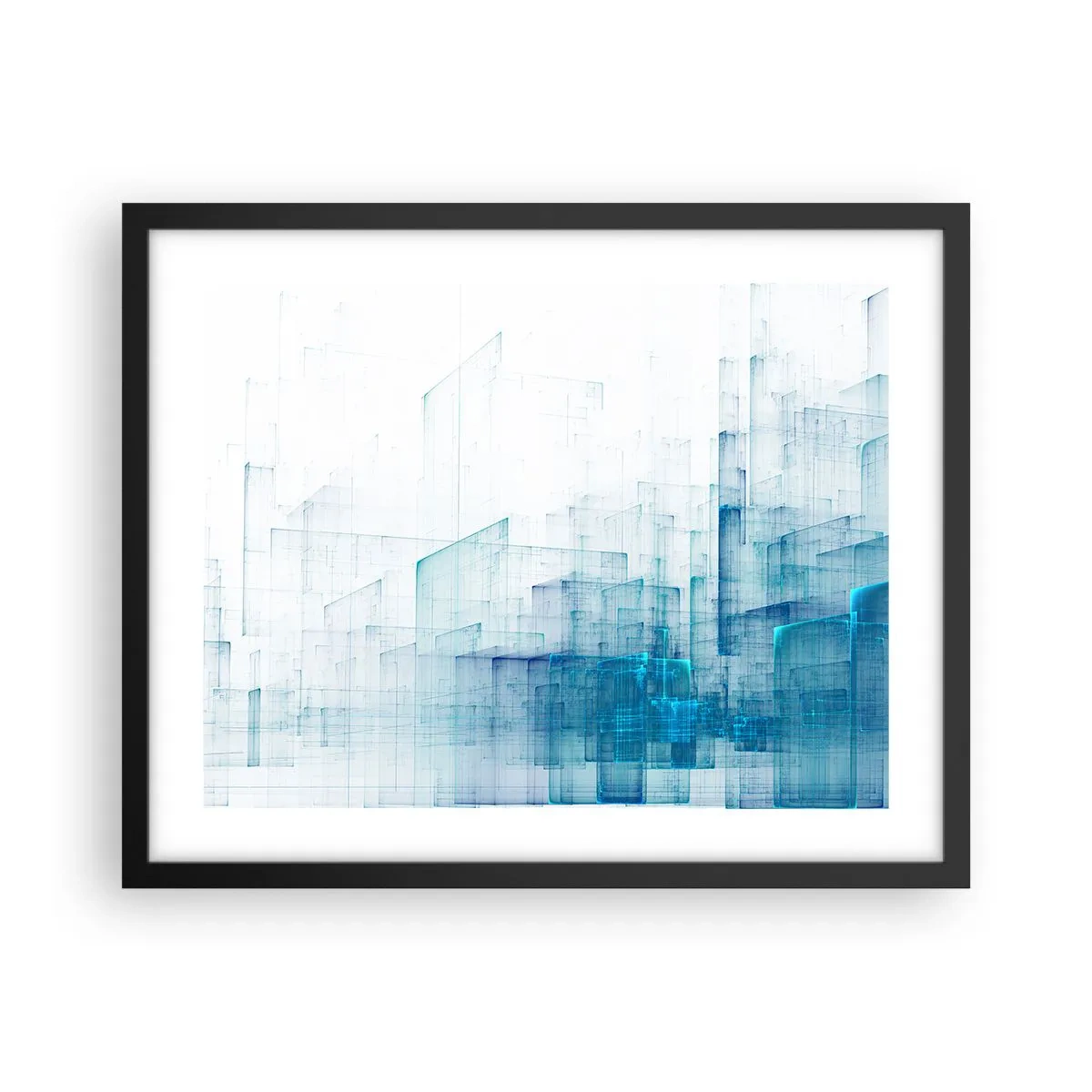 Poster in cornice nera - E lo spazio fu - 50x40 cm