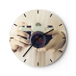 Orologio da parete - Orologio in Vetro - Per vedere meglio... - 30x30 cm