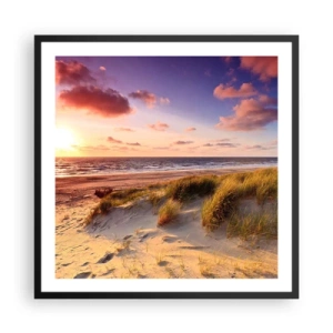 Poster in cornice nera - L'aria già profuma di estate - 60x60 cm