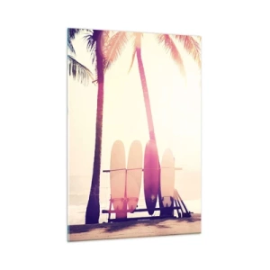 Quadro su vetro - Sarà una giornata fantastica - 50x70cm - Sarà un giorno fantastico - Decorazione murale moderna per soggiorno e camera da letto ARTTOR