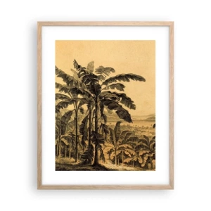 Poster in cornice rovere chiaro - Nel clima coloniale - 40x50 cm
