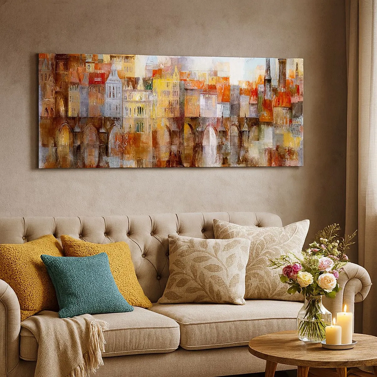 Quadro su tela - Stampe su Tela - Anche sotto il ponte è bello - 100x40 cm