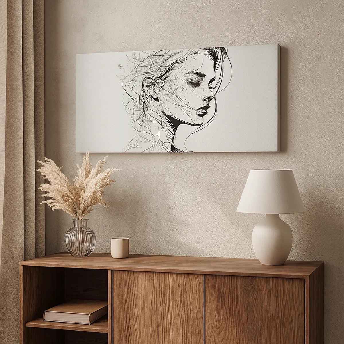 Quadro su tela - Stampe su Tela - Ritratto pensieroso - 30x30 cm