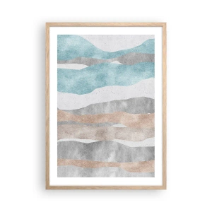 Poster in cornice rovere chiaro - Studio di prossimità - 50x70 cm