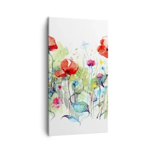 Quadro su tela - Stampe su Tela - Il prato fiorito a maggio - 45x80 cm