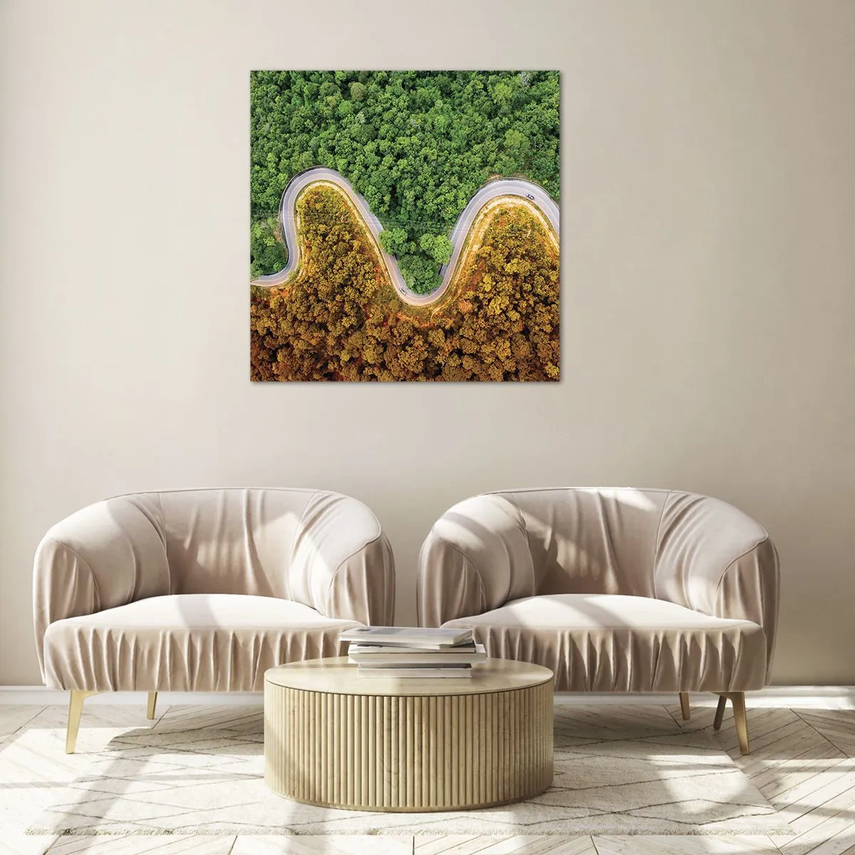 Quadro su vetro - Confine e separazione - 40x40 cm