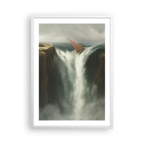 Poster in cornice bianca - Un avvertimento per la vita - 50x70 cm