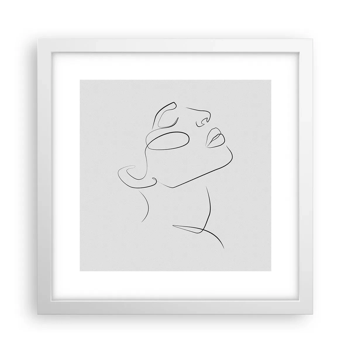 Poster in cornice bianca - I meandri dei sogni - 30x30 cm