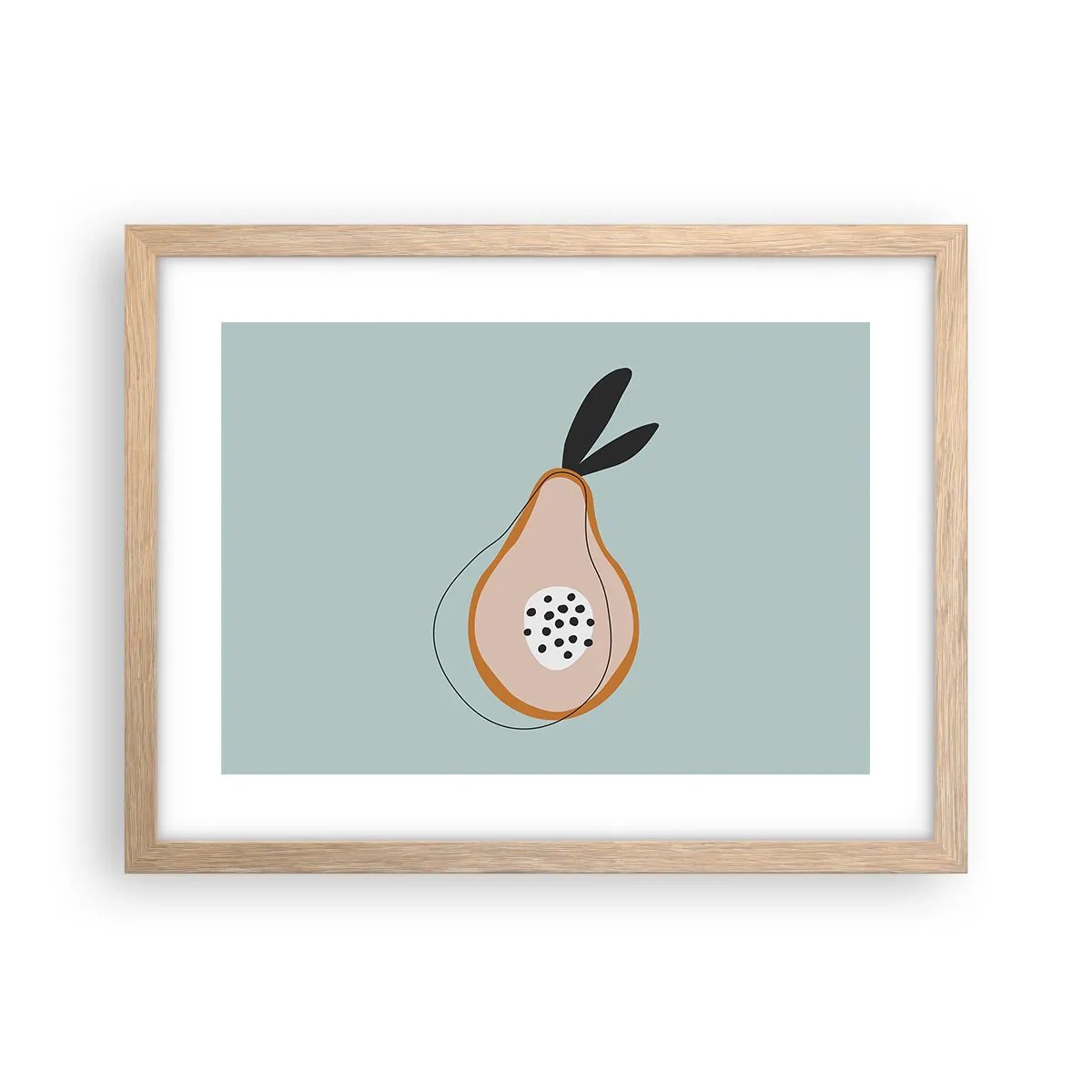 Poster in cornice rovere chiaro - Penetrare la natura delle cose - 40x30 cm