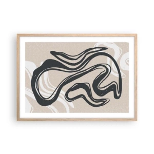 Poster in cornice rovere chiaro - Espressione moltiplicata - 70x50 cm