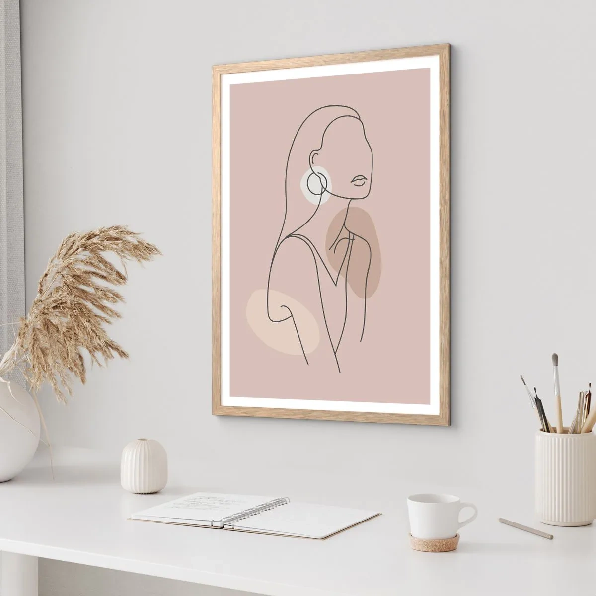 Poster in cornice rovere chiaro - Icona di giovinezza - 40x50 cm