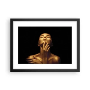 Poster in cornice nera - Come seta d'oro - 40x30 cm