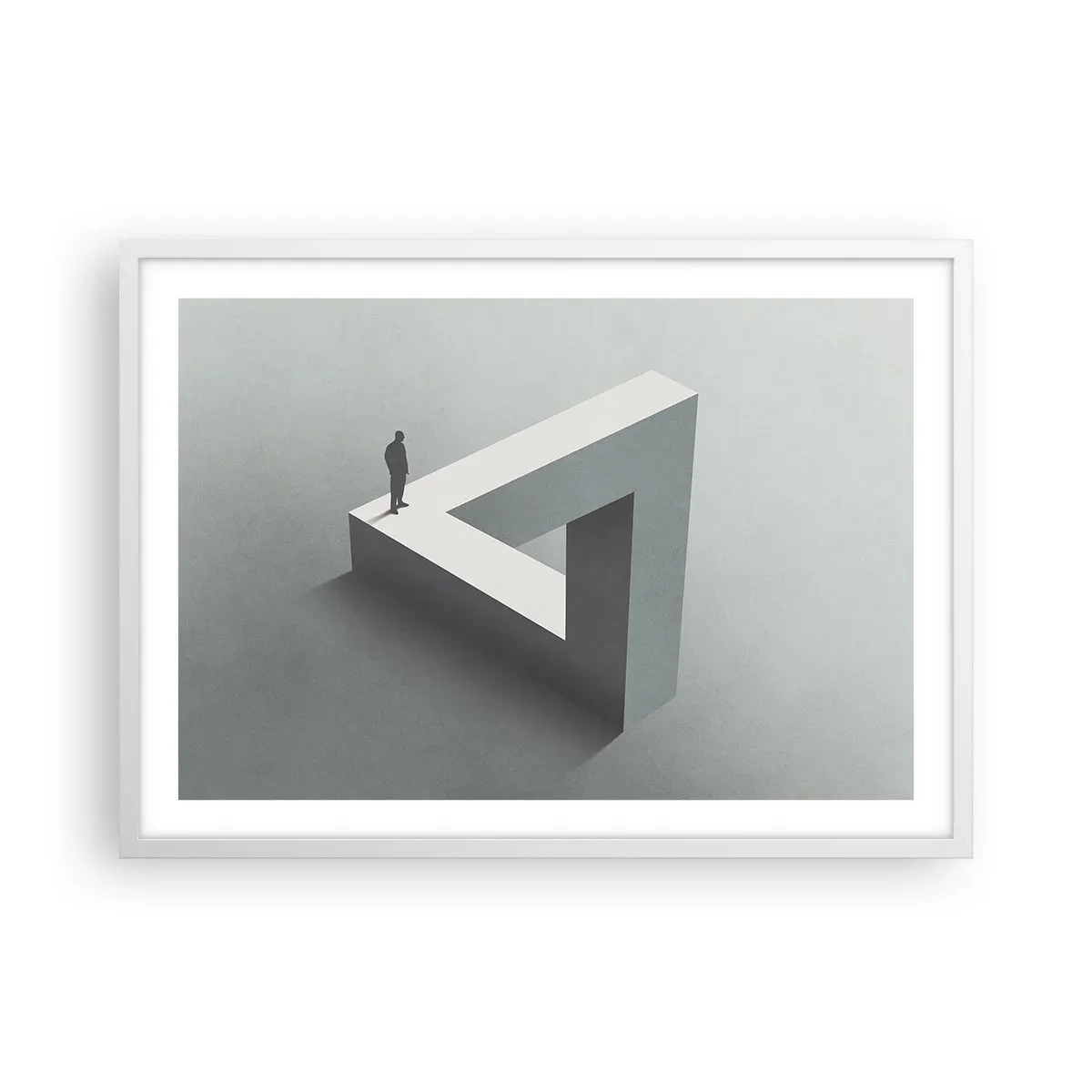 Poster in cornice bianca - Eppure è possibile - 70x50 cm