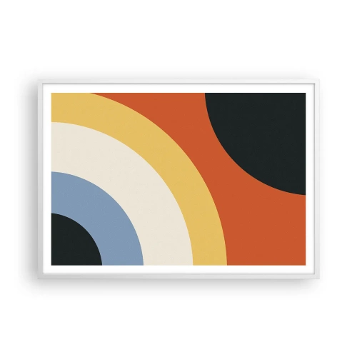 Poster in cornice bianca - Verso di se - 100x70 cm