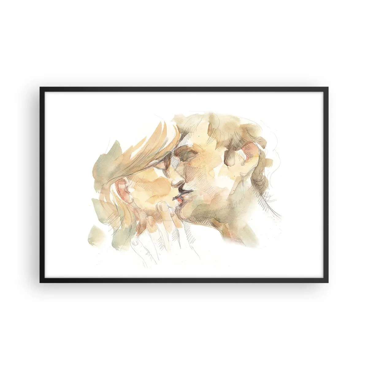 Poster in cornice nera - Sarà l'anima gemella? - 91x61 cm