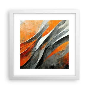 Poster in cornice bianca - Caldo e freddo - 30x30 cm