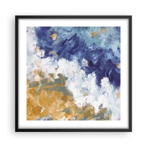 Poster in cornice nera - La danza degli elementi - 50x50 cm