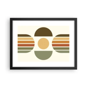 Poster in cornice nera - Nei colori della terra - 40x30 cm