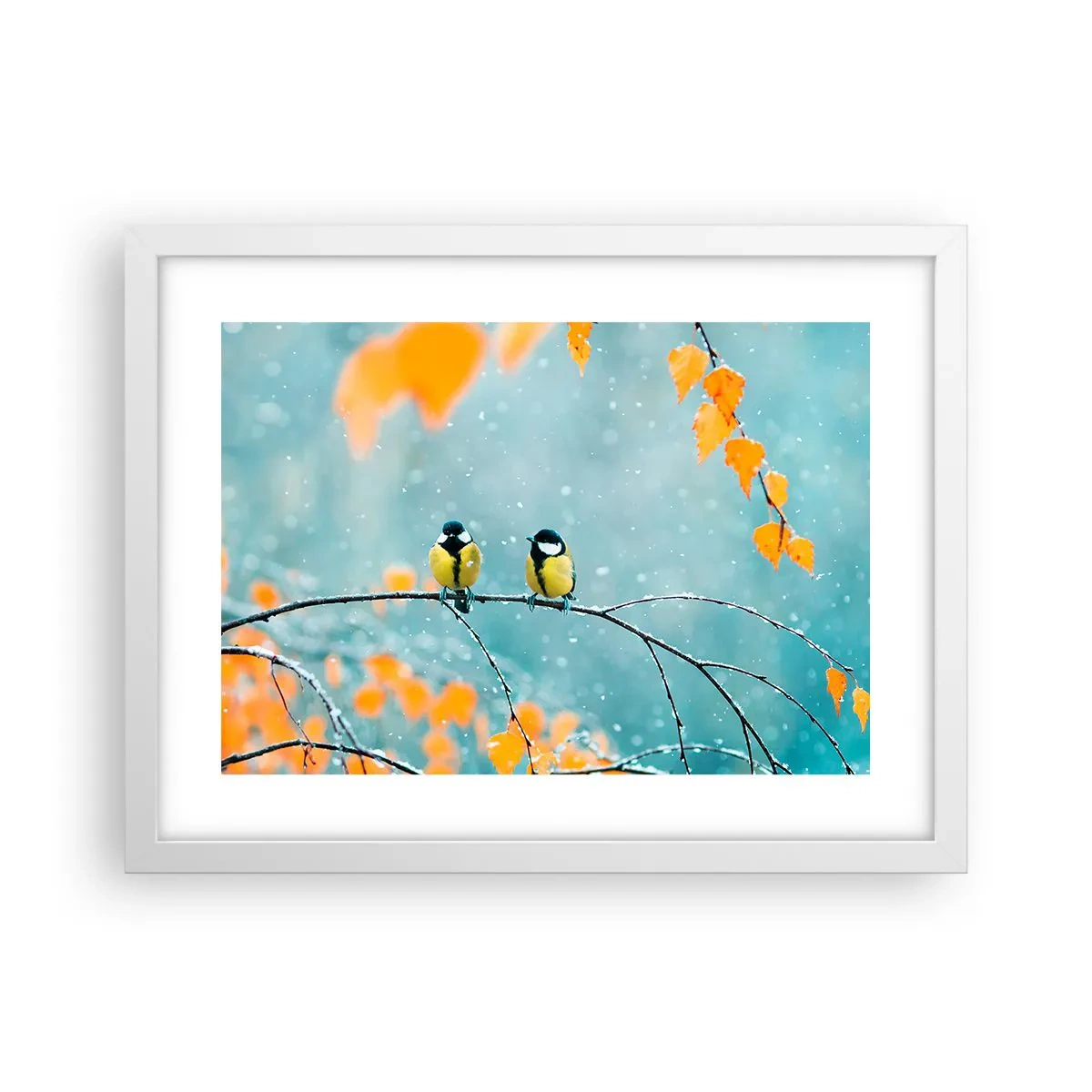 Poster in cornice bianca - Pettegolezzi alati - 40x30 cm
