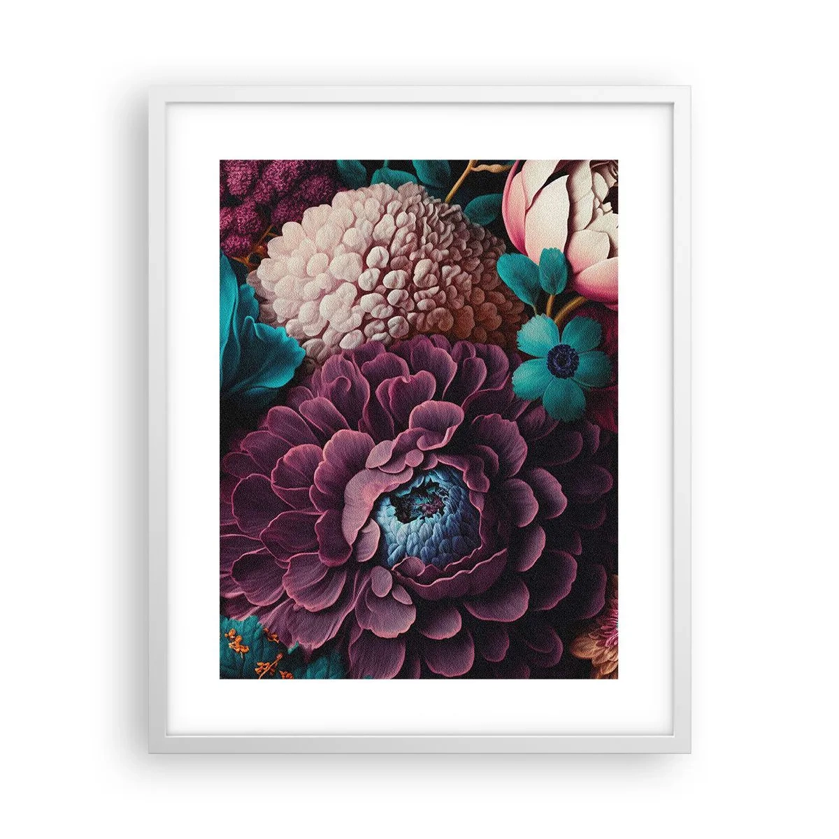 Poster in cornice bianca - Ricchezza della natura - 40x50 cm