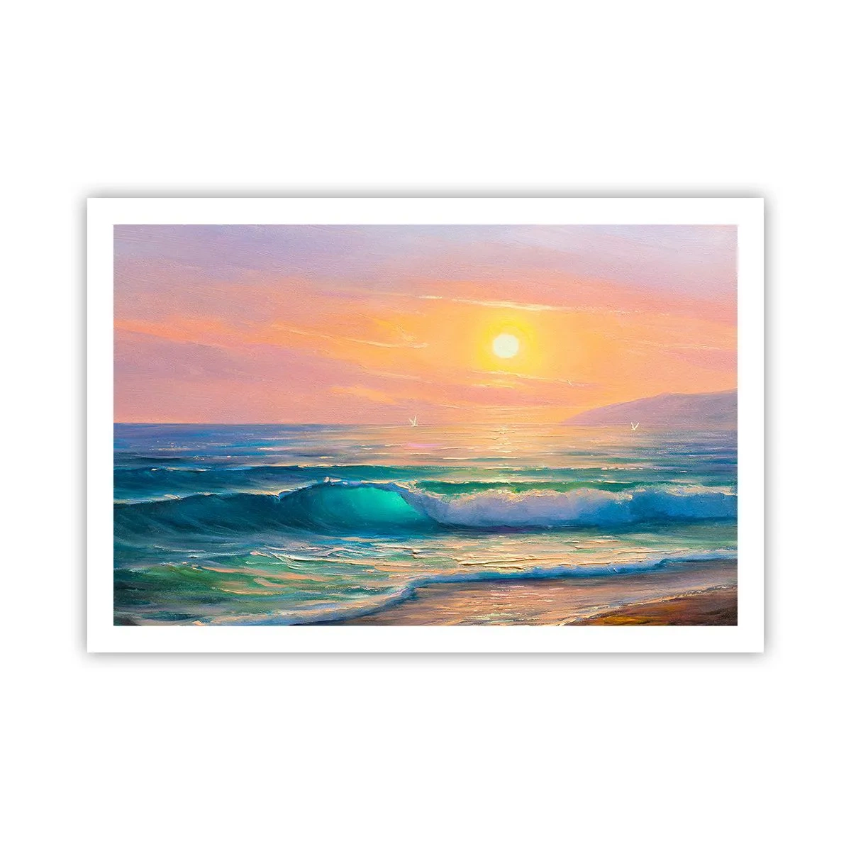 Poster - Il canto turchese delle onde - 91x61 cm