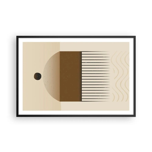 Poster in cornice nera - Diversi stati - 91x61 cm