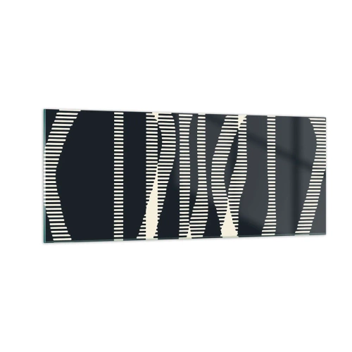 Quadro su vetro - Tentativo di rompere l'oscurità - 100x40 cm