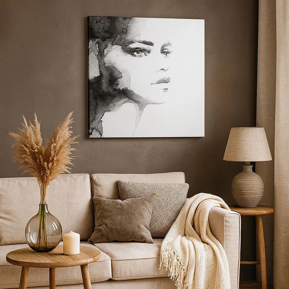 Quadro su tela - Stampe su Tela - Fatta di mistero e di nebbia - 30x30 cm