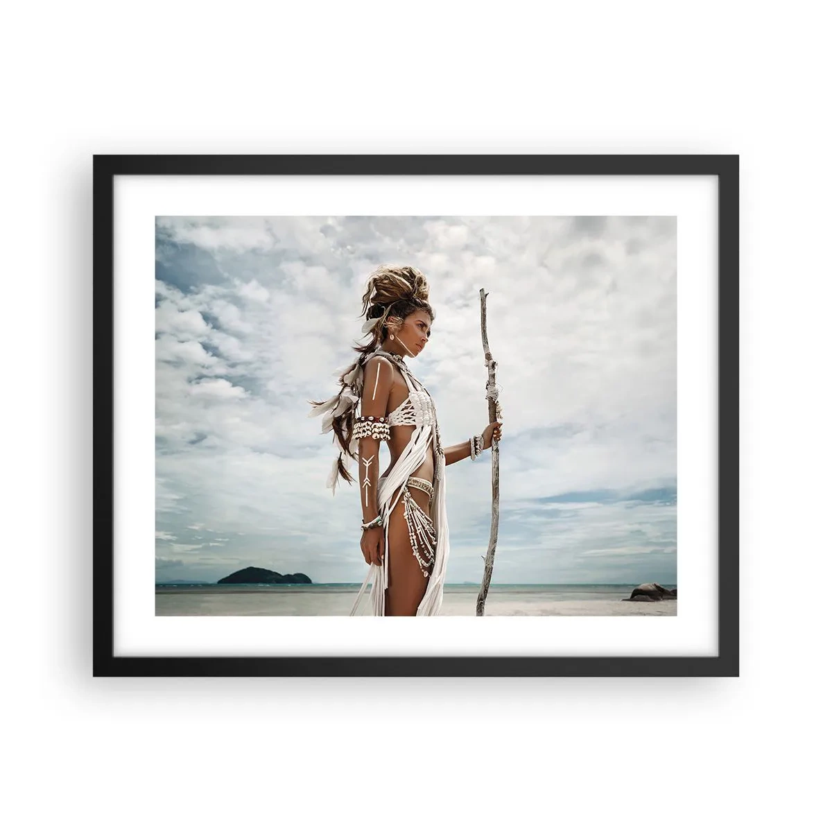 Poster in cornice nera - La regina dei tropici - 50x40 cm