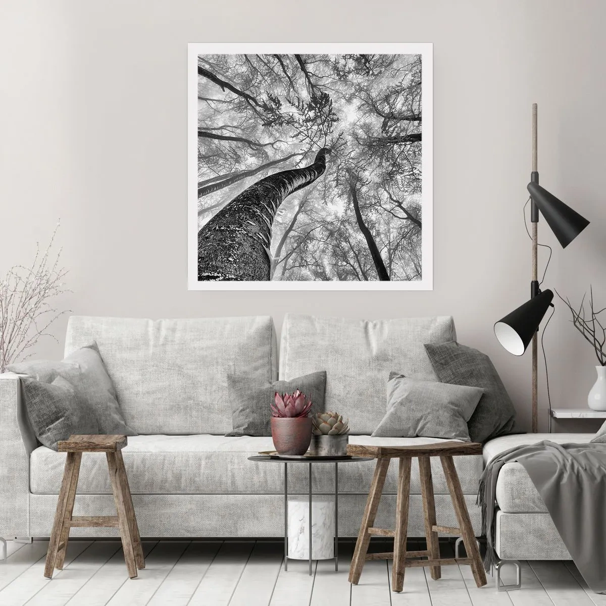 Poster - La corsa verso la luce - 40x40 cm