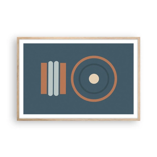 Poster in cornice rovere chiaro - L'essenza delle cose - 91x61 cm