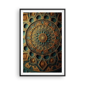 Poster in cornice nera - Atmosfera araba - 61x91 cm