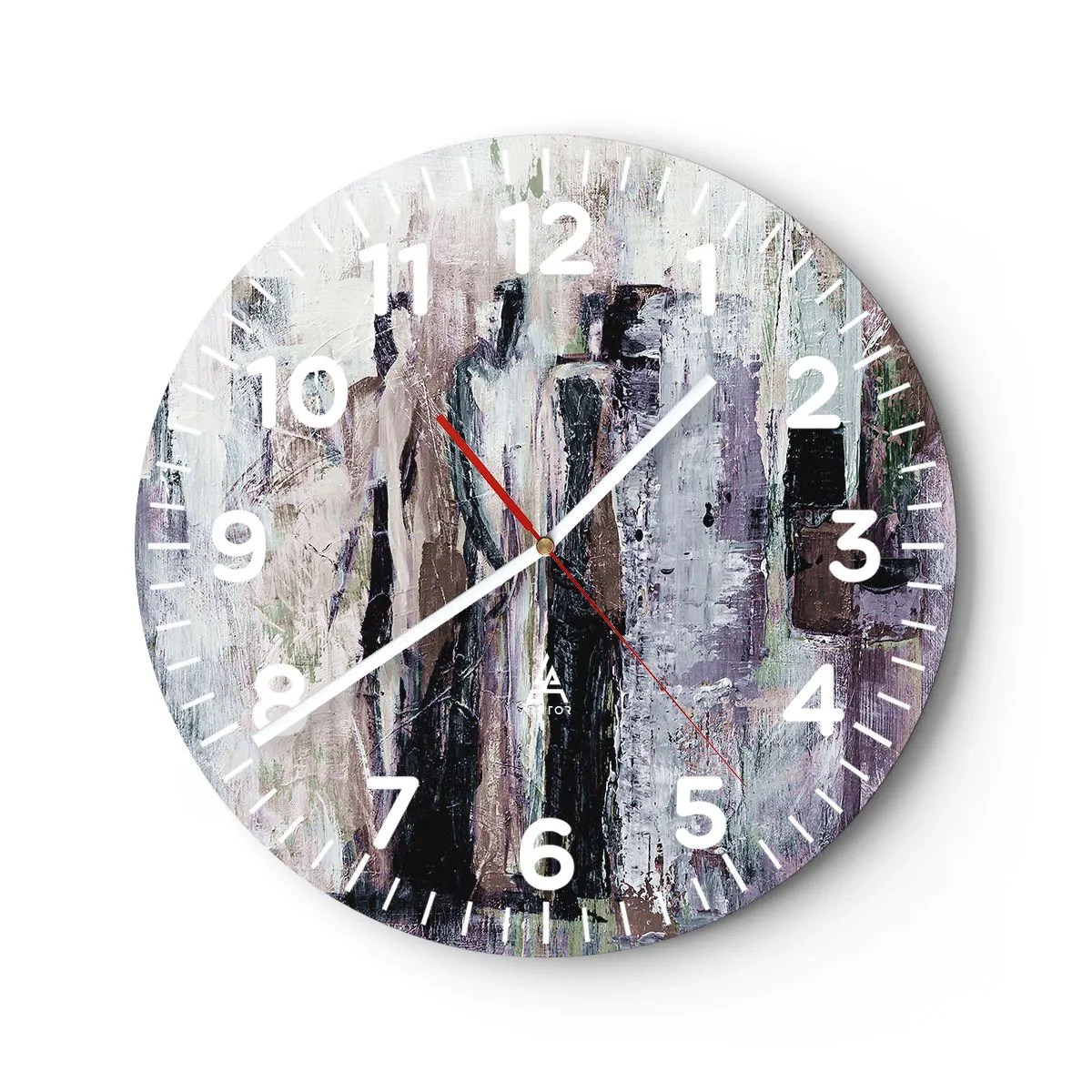 Orologio da parete - Orologio in Vetro - Triade misteriosa - 30x30 cm