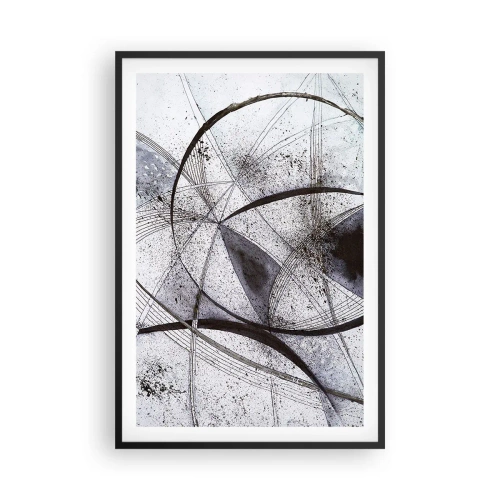 Poster in cornice nera - Fantasia futuristica - 61x91 cm
