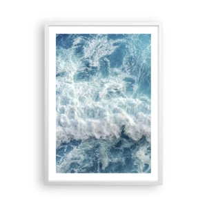 Poster in cornice bianca - Con gioia e saltellando - 50x70 cm