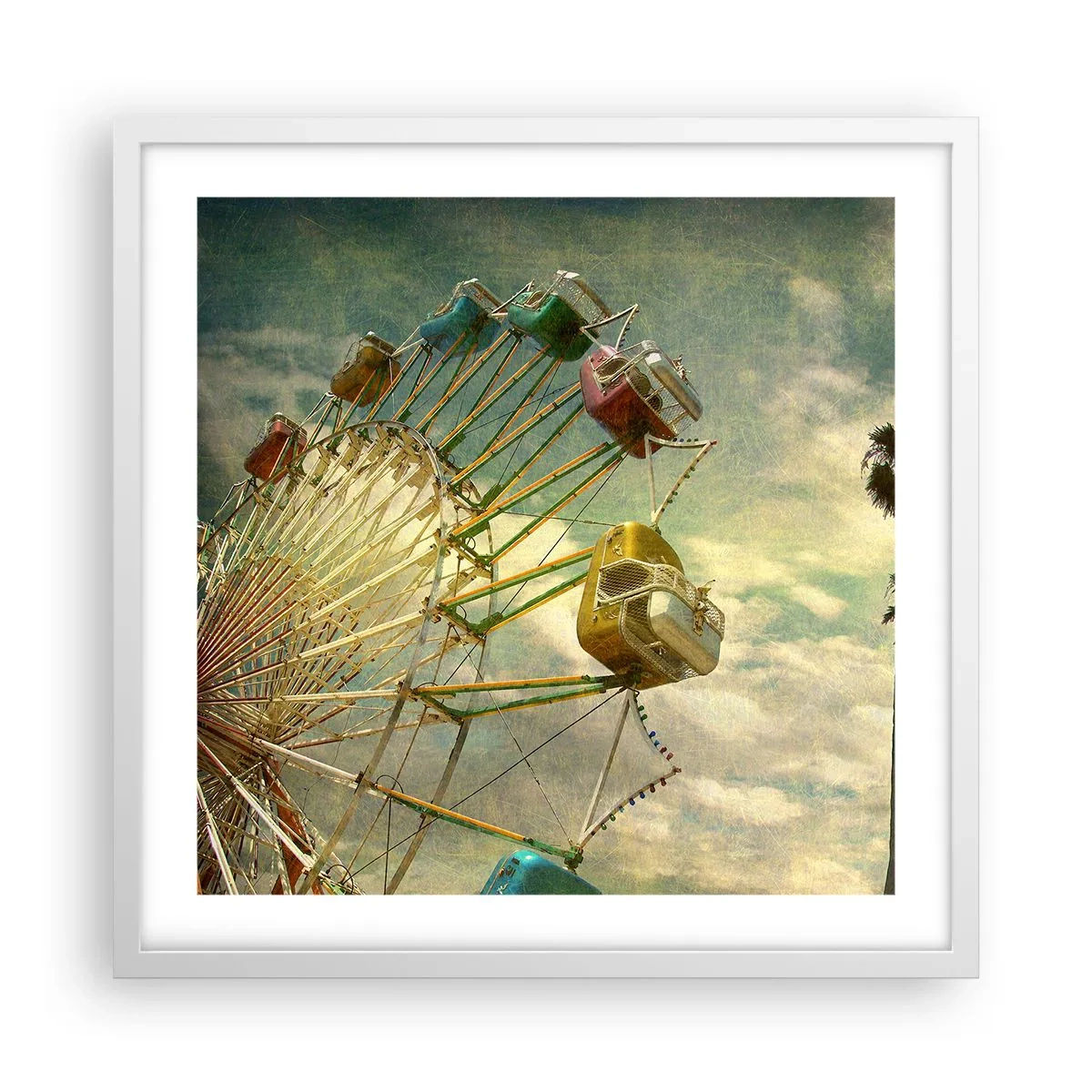 Poster in cornice bianca - Il divertimento comincia... - 50x50 cm