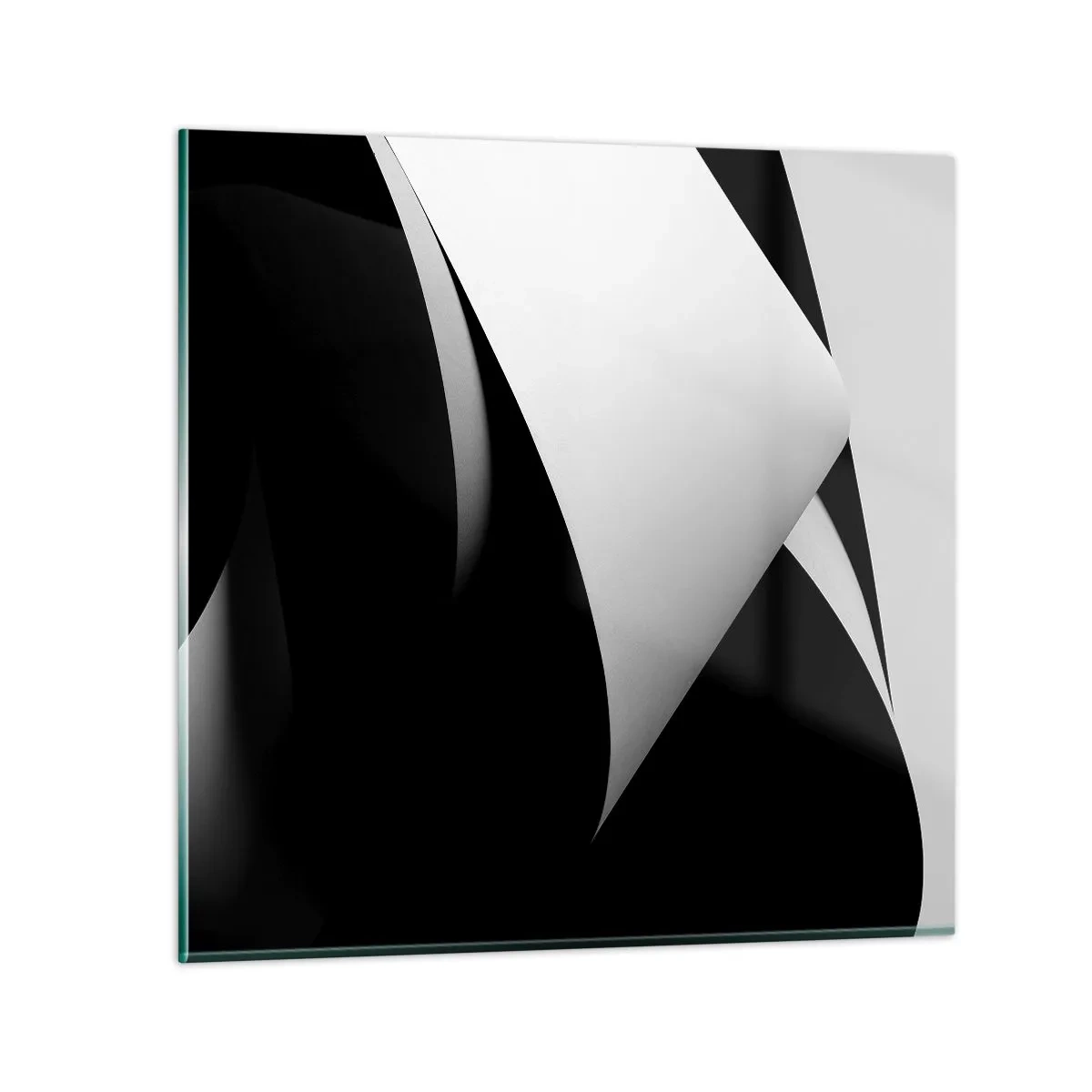 Quadro su vetro - Piani di luce dalle profondità dell'ombra - 70x70 cm