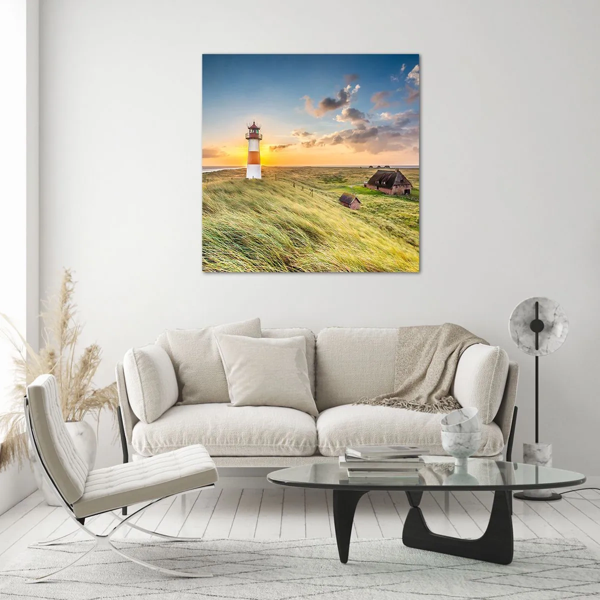 Quadro su vetro - Tra le onde - 50x50 cm