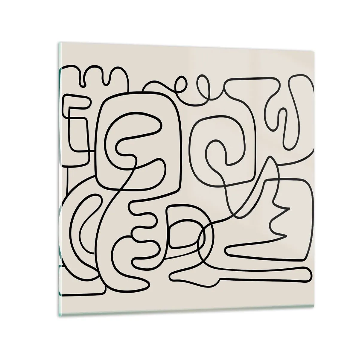 Quadro su vetro - Segui il percorso - 70x70 cm