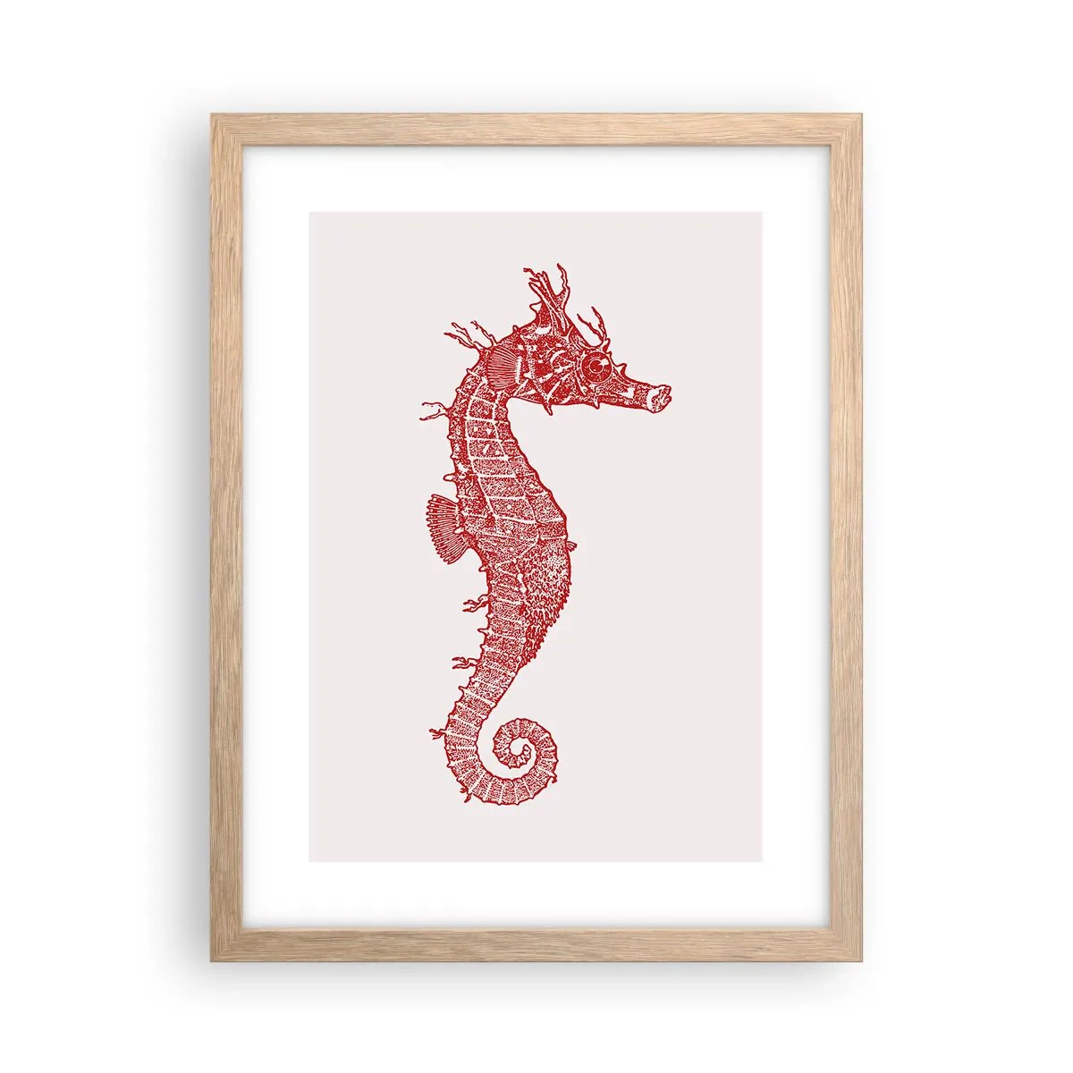 Poster in cornice rovere chiaro - Creatura raffinata - 30x40 cm