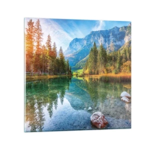 Quadro su vetro - La mitezza dell'autunno - 50x50 cm