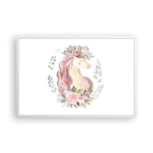 Poster in cornice bianca - Invito nel mondo delle favole - 91x61 cm
