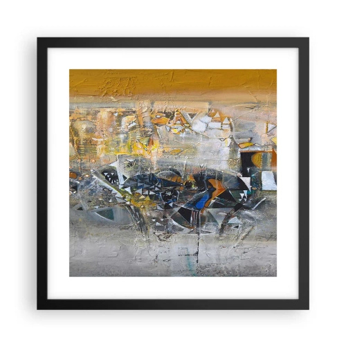 Poster in cornice nera - Tutto andrà bene - 40x40 cm