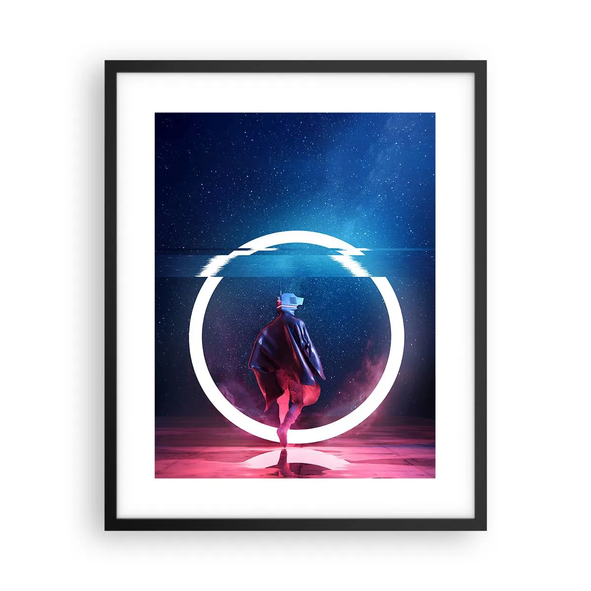 Poster in cornice nera - Tra due mondi - 40x50 cm