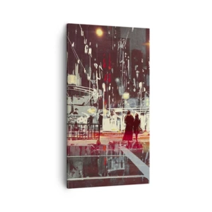 Quadro su tela - Stampe su Tela - Viaggio nella grande città - 45x80 cm