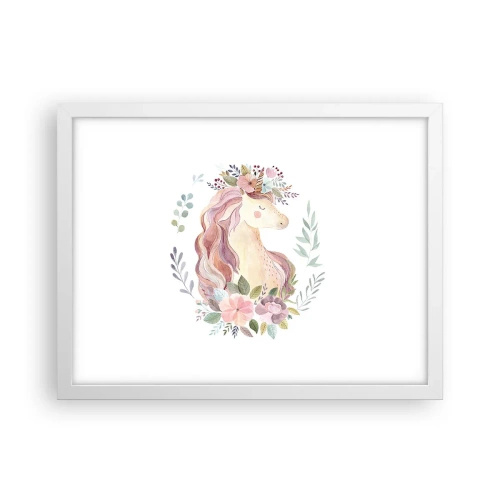 Poster in cornice bianca - Invito nel mondo delle favole - 40x30 cm