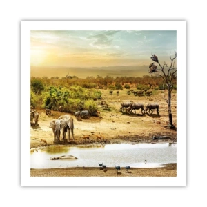 Poster - "Un fiume usciva da Eden…" - 60x60 cm