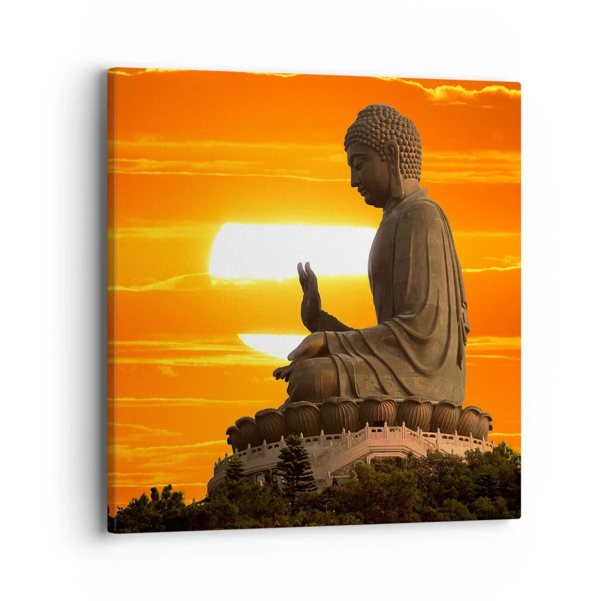 Quadro su tela - Stampe su Tela - Senza paura davanti al mondo - 40x40 cm