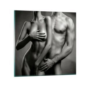 Quadro su vetro - Adamo ed Eva - 60x60 cm