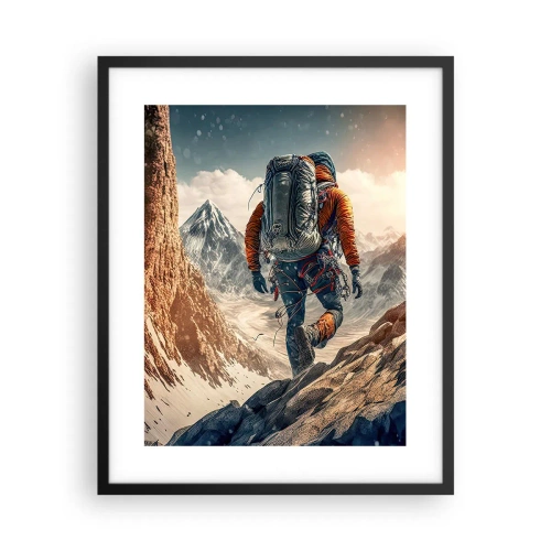 Poster in cornice nera - Guerriero solitario - 40x50 cm